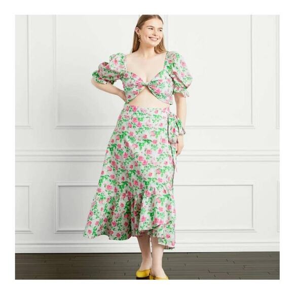 NWT Hill House The Isabella Top in Pink Roses XS - Picture 5 of 15